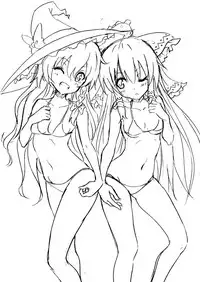 (Reitaisai 14) [Kamikadou (Ginyou Haru)] Touhou Tenkuushou Jiki Rakugakibon (Touhou Project) [Chinese] [迷途竹林汉化]