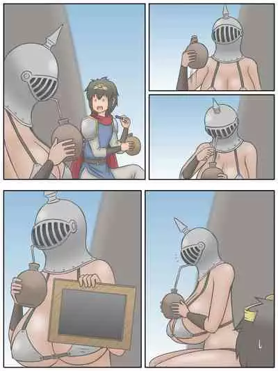 [Siruto] Shota Yuusha-kun to, Kao wa Wakaranai kedo Kubi kara Shita wa Kyonyuu de Mucchiri Body na Onna Senshi-san