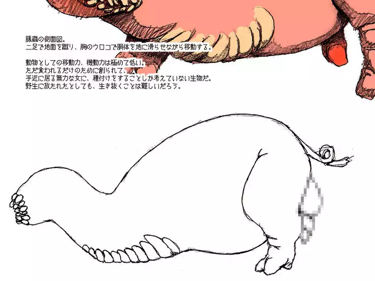 Orc no Yabou:設定資料「豚蟲」