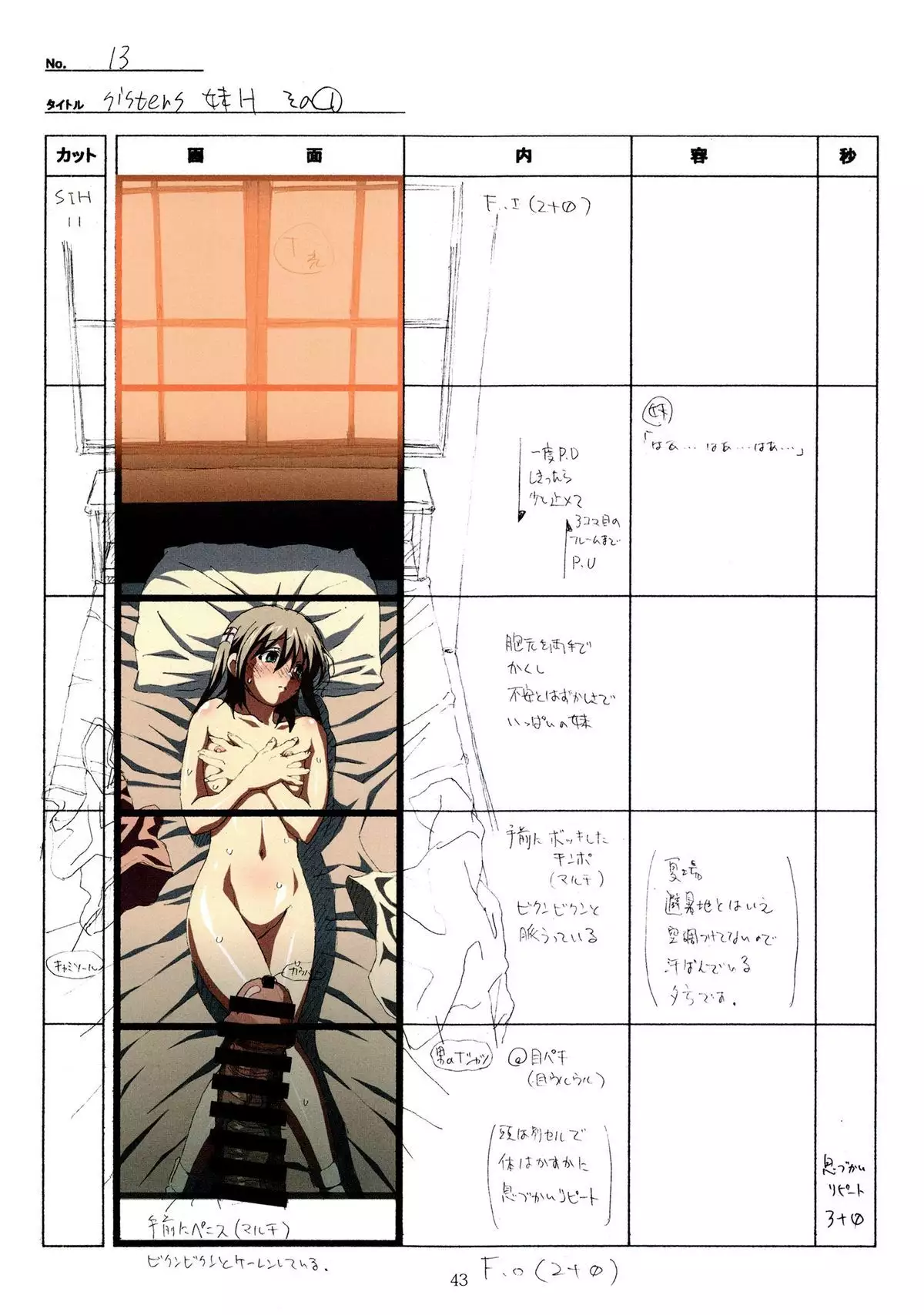 SISTERS -Natsu no Saigo no Hi- H Scene All Part Storyboard
