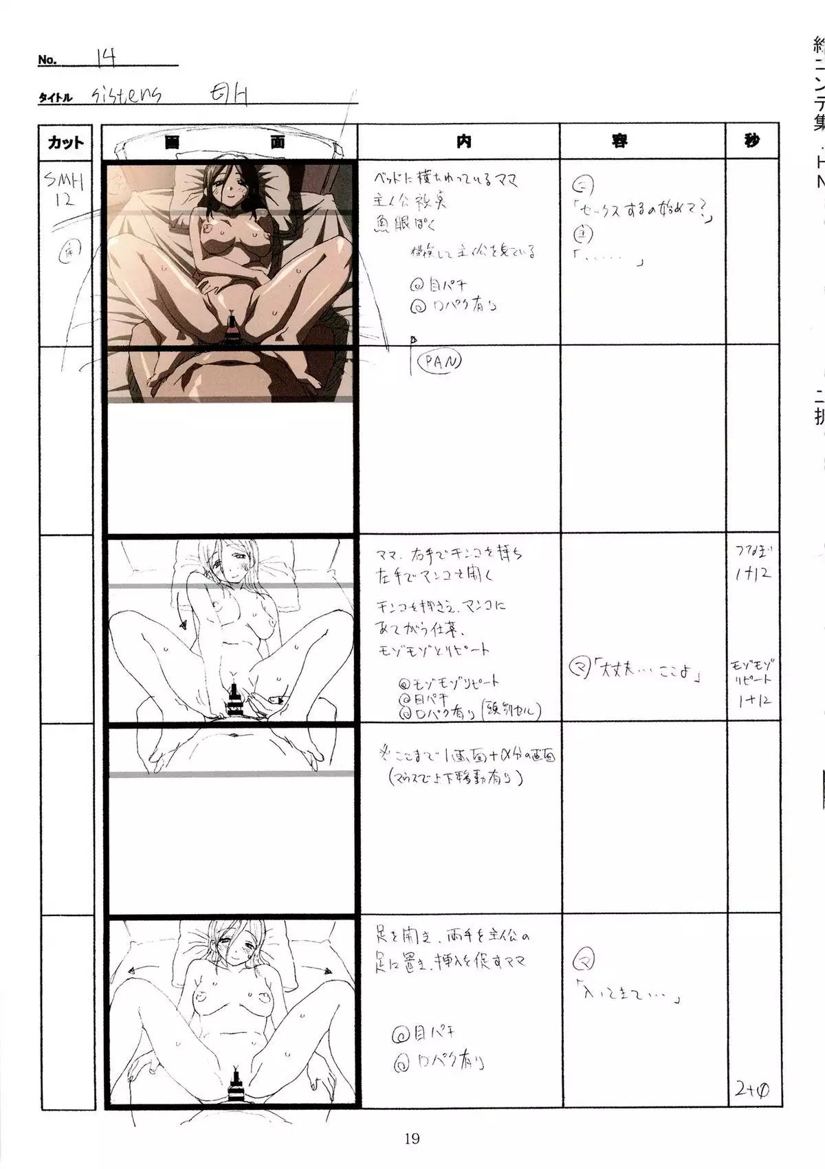 SISTERS -Natsu no Saigo no Hi- H Scene All Part Storyboard