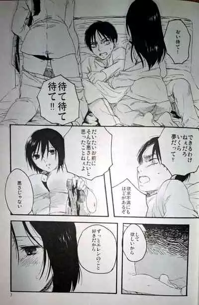 (C86) [iron (Kanae)] 21-sai to 9-sai no Mikasa ni Aisarete Yoru mo Nemurenai Eren no Hanashi (Shingeki no Kyojin)