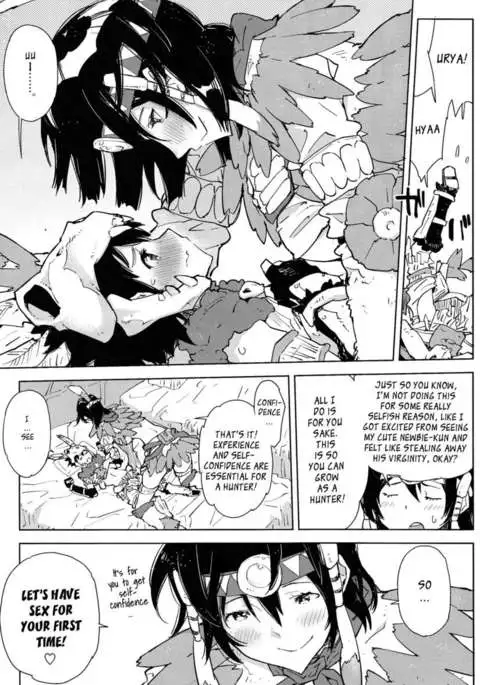 Senpai and My First! Monster Hunting Onee-shota