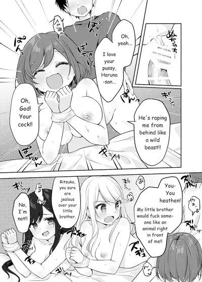 Boku no Onee-chan to Tomodachi wo Nemurasete Osottemitara Kaeriuchi ni Atta | The Tables were Turned when I tried to Rape my Sister and her Friends while they were Asleep