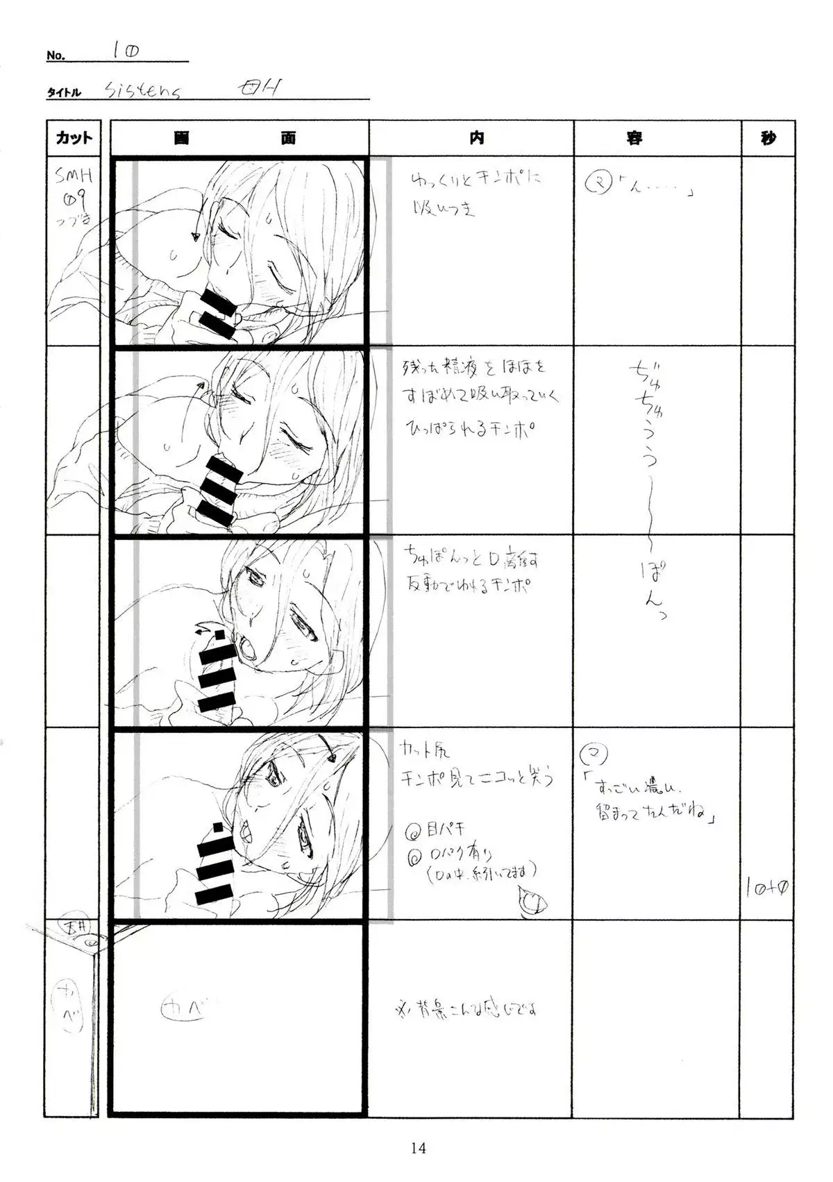 SISTERS -Natsu no Saigo no Hi- H Scene All Part Storyboard