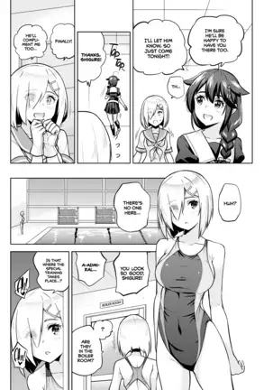 Kyouei-Mizugi na Shigure-chan to Hamakaze-san to. | Shigure and Hamakaze in Racing Swimsuits (decensored)