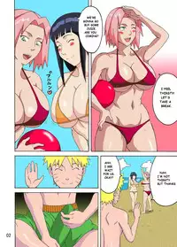 (C82) [Naruho-dou (Naruhodo)] Tsunade no In Suiyoku | Tsunade's Obscene Beach (Naruto) [English] {doujin-moe.us} [Colorized]