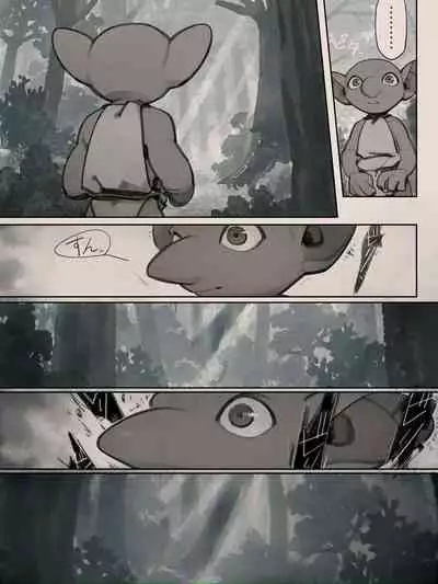 [Komeko] Different language futanari ♀ x goblin ♂