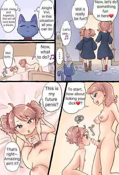 [Tsubame] A story about a futanari witch who summons her past self with summoning magic and has sex with her smaller self. | Shoukan Mahou de Kako no Jibun o Shoukan shite Chiisai Jibun to Sex suru Futanari Majokko no Hanashi