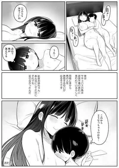 [Higuma-ya (Nora Higuma)] Mijika na Onee-san ga Succubus datta node Sakusei sareru Ohanashi