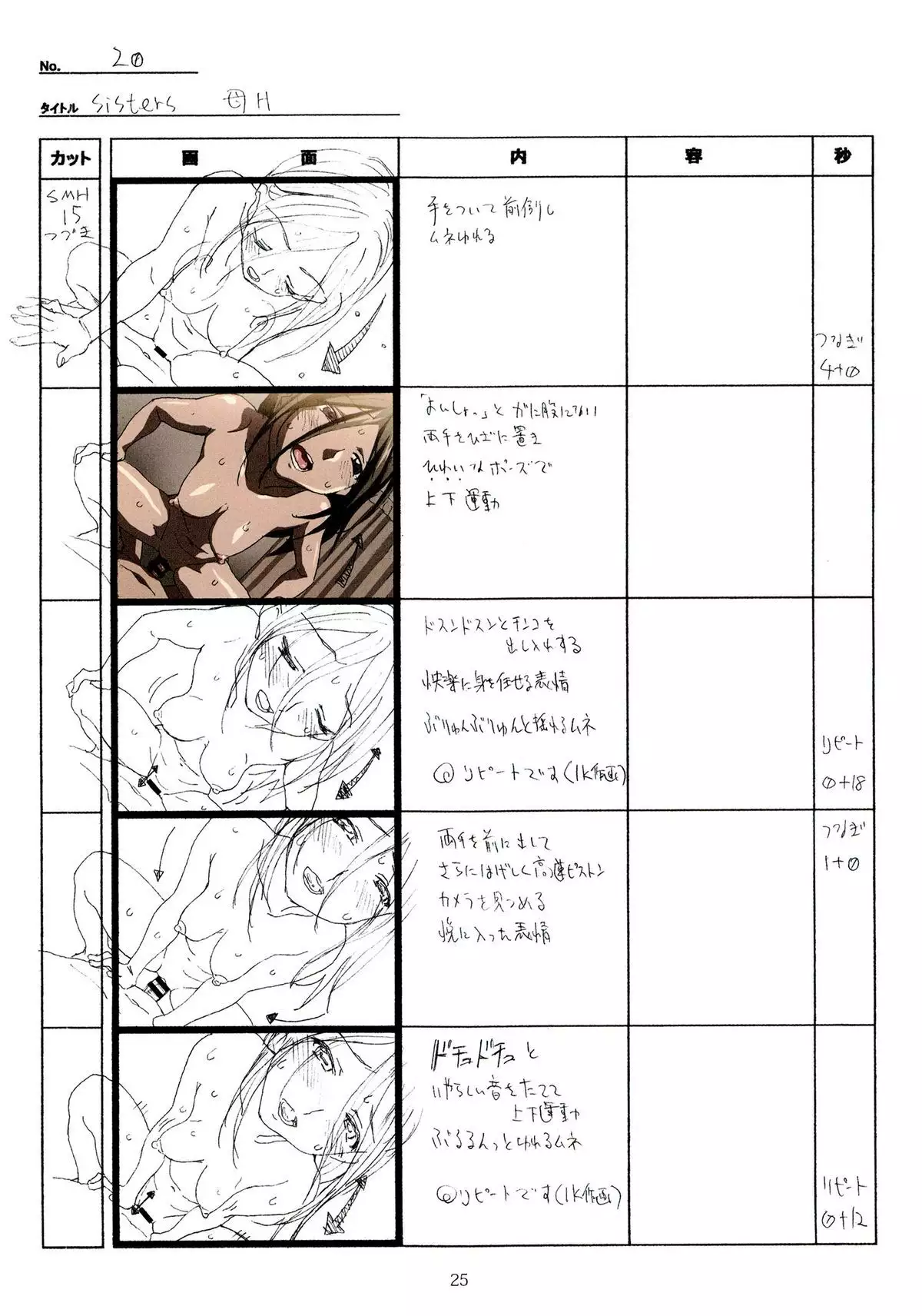 SISTERS -Natsu no Saigo no Hi- H Scene All Part Storyboard