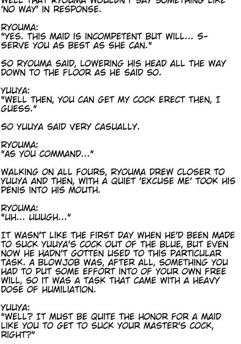 The M-to-F'ed son of a distinguished family - The spoiled rotten brat who was made a maid -