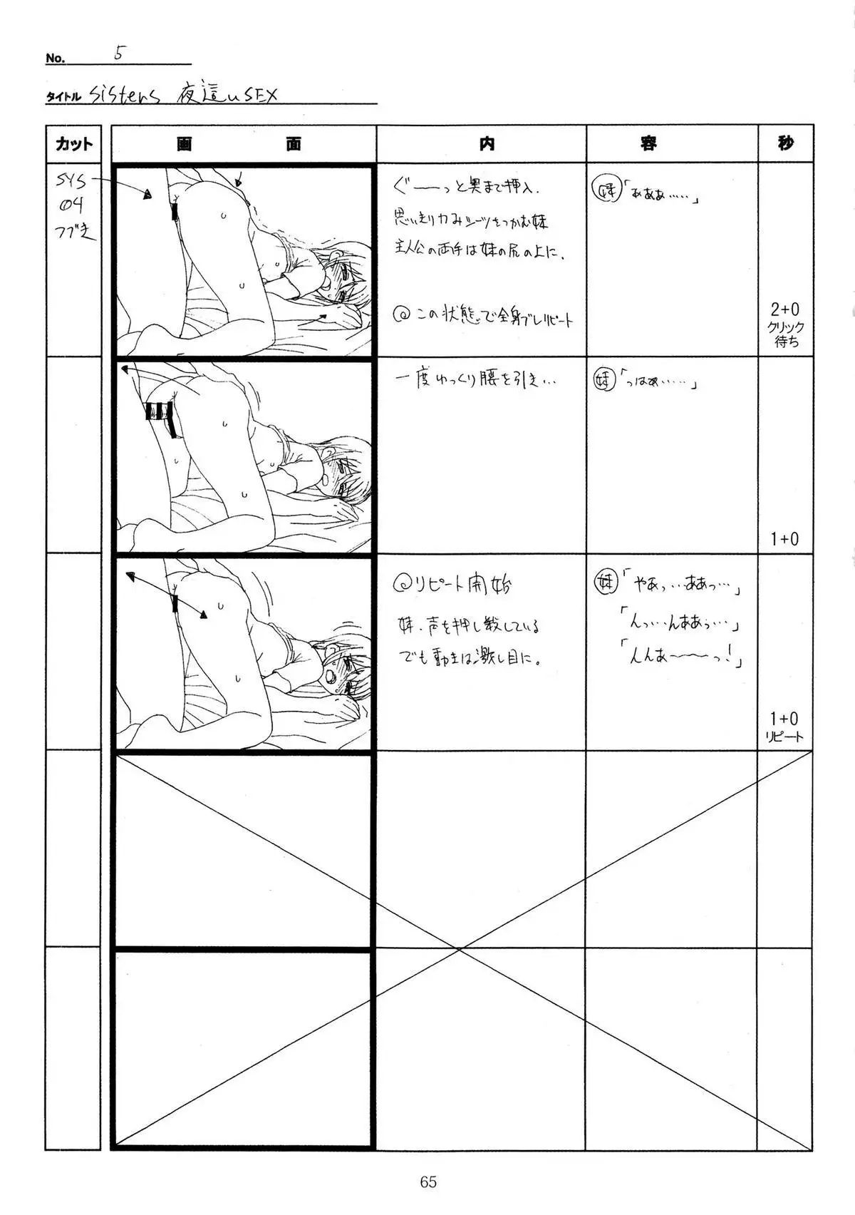 SISTERS -Natsu no Saigo no Hi- H Scene All Part Storyboard