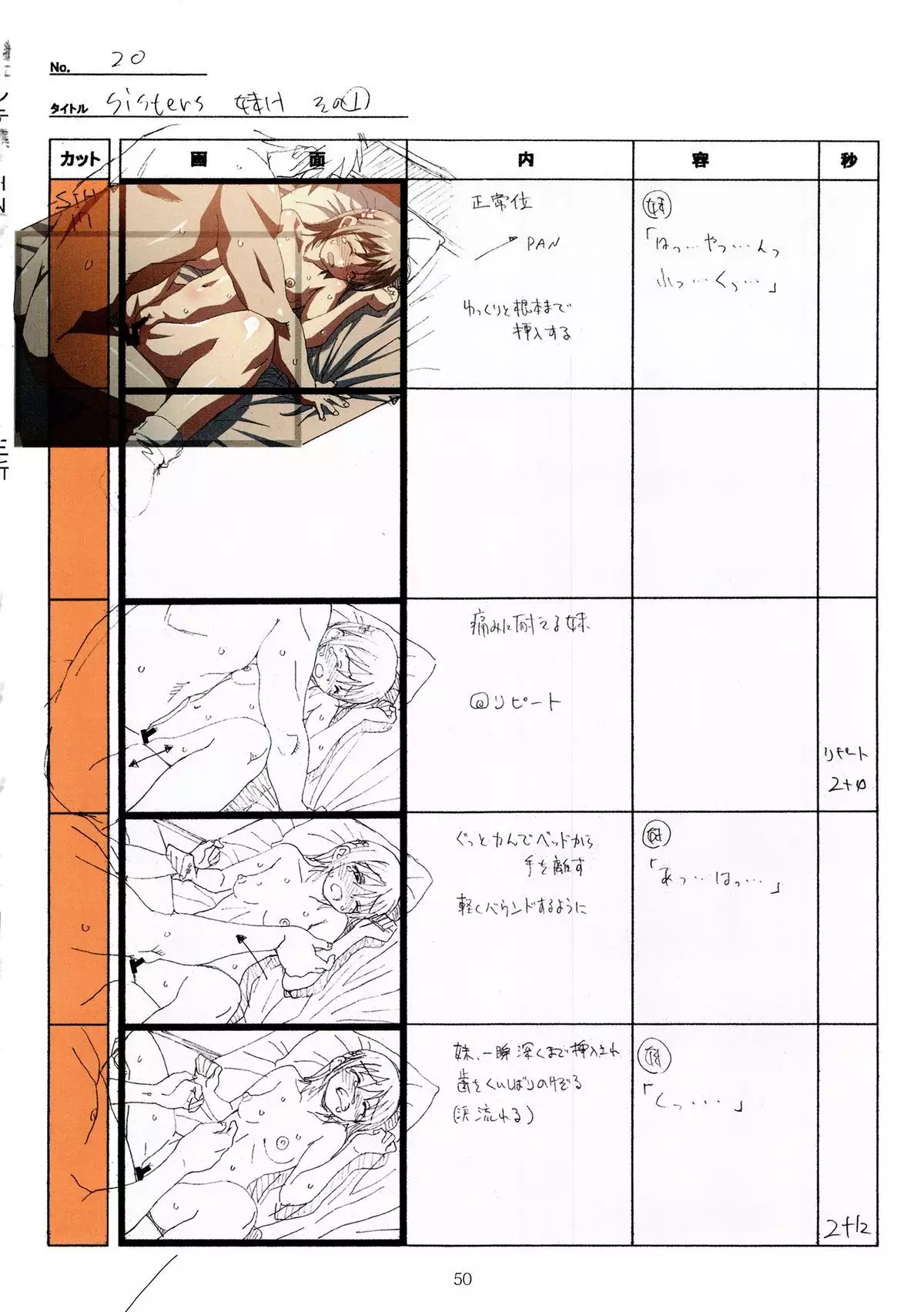 SISTERS -Natsu no Saigo no Hi- H Scene All Part Storyboard