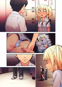 [Shihachirou (Shihachiro)] Daisuki na Sensei no Mae de Dildo o Otoshita Kinpatsu Kasshoku Gal no Hanashi.