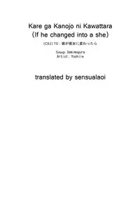 [Semimogura (Yoshiie)] TS: Kare ga Kanojo ni Kawattara | TS: If he Changed into she [English] [sensualaoi] [Digital]