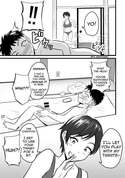 [Pop Machine-gun (Kaho Ren)] Boisshu no Ane ni Renshudai to Shite Shibora reta | This Tomboy Sister Squeezes Me In for a Practice Session [English] [incogna777]