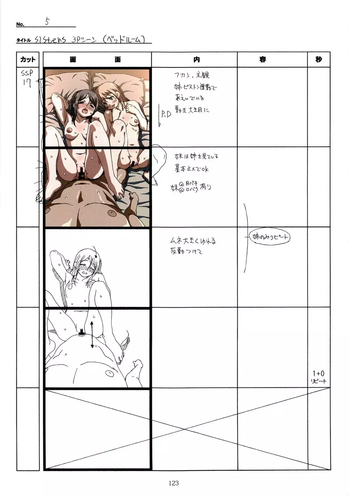 SISTERS -Natsu no Saigo no Hi- H Scene All Part Storyboard