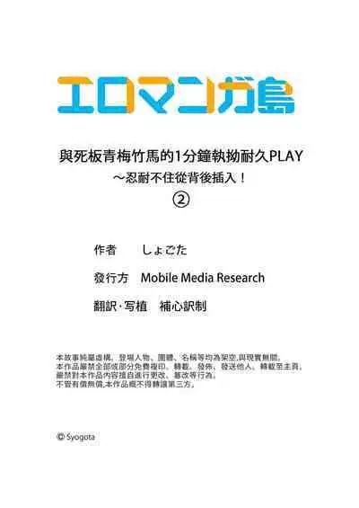 Majime na osananajimi to1 funkan no nechinechi taikyū purei〜 gaman dekizu ni ushiro kara sōnyū! | 與死板青梅竹馬的1分鐘執拗耐久PLAY~忍耐不住從背後插入!