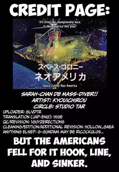 [Studio Tar (Kyouichirou)] Sara-chan de Mass-Diver!! | Mass-diving in Sarah-chan!! (Gundam Build Divers) [English] [Hige&HGnF] [Digital]