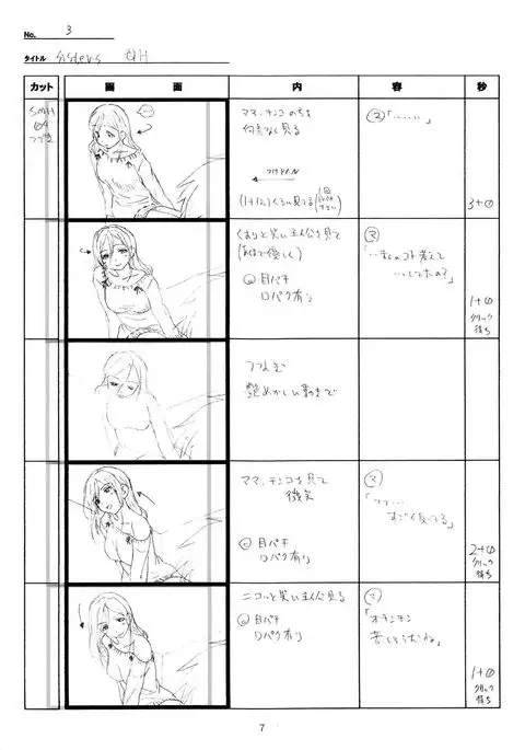 SISTERS -Natsu no Saigo no Hi- H Scene All Part Storyboard