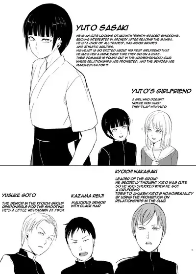 Kyuudou Danshi 2 x Netorare Choukyou Bukatsu no Senpai ni Mesu Ochi Saserare Kanojo ni Kakurete Shuuchi Choukyou Saremashita