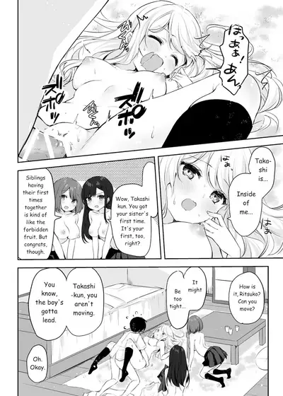 Boku no Onee-chan to Tomodachi wo Nemurasete Osottemitara Kaeriuchi ni Atta | The Tables were Turned when I tried to Rape my Sister and her Friends while they were Asleep