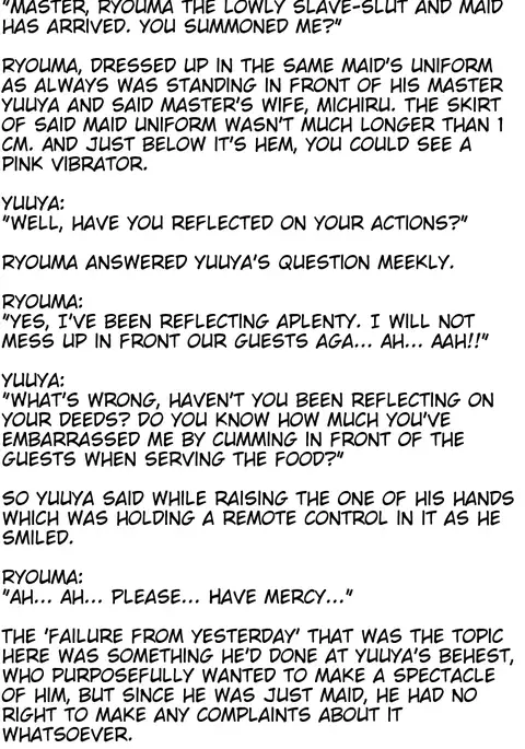 The M-to-F'ed son of a distinguished family - The spoiled rotten brat who was made a maid -