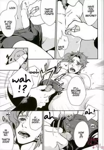 (HaruCC21) [Yumemigachi Realism (Yukishige)] Seiso-kei Ikemen Danshi Yuutousei ga Shotaiken de Hatsuatari-dashi! Hatsu Shiofuki & Hatsu Mesu Zecchou | A Handsome Honors Student's First Experience is a Cumshot! (JoJo’s Bizarre Adventure) [English]