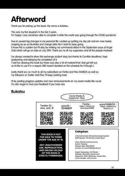 H Daisuki Kinpatsu Hakujin Bakunyuu Ryuugakusei ga Tonari no Heya ni Hikkoshite Kita!! | A Nymphomaniac Blonde Exchange Student with Gigantic Tits Moved in Next Door!!