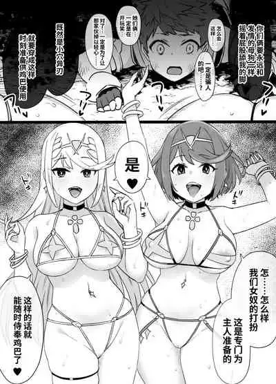 [Kusayarou] Homura & Hikari Sennou NTR Manga 14P (Xenoblade 2)[Chinese] [真不可视汉化组汉化]